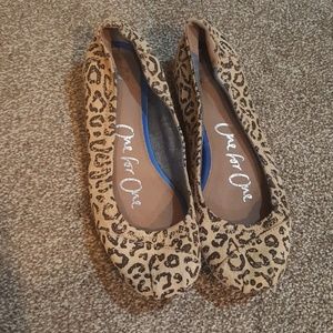 TOMS Leopard Ballet Flats